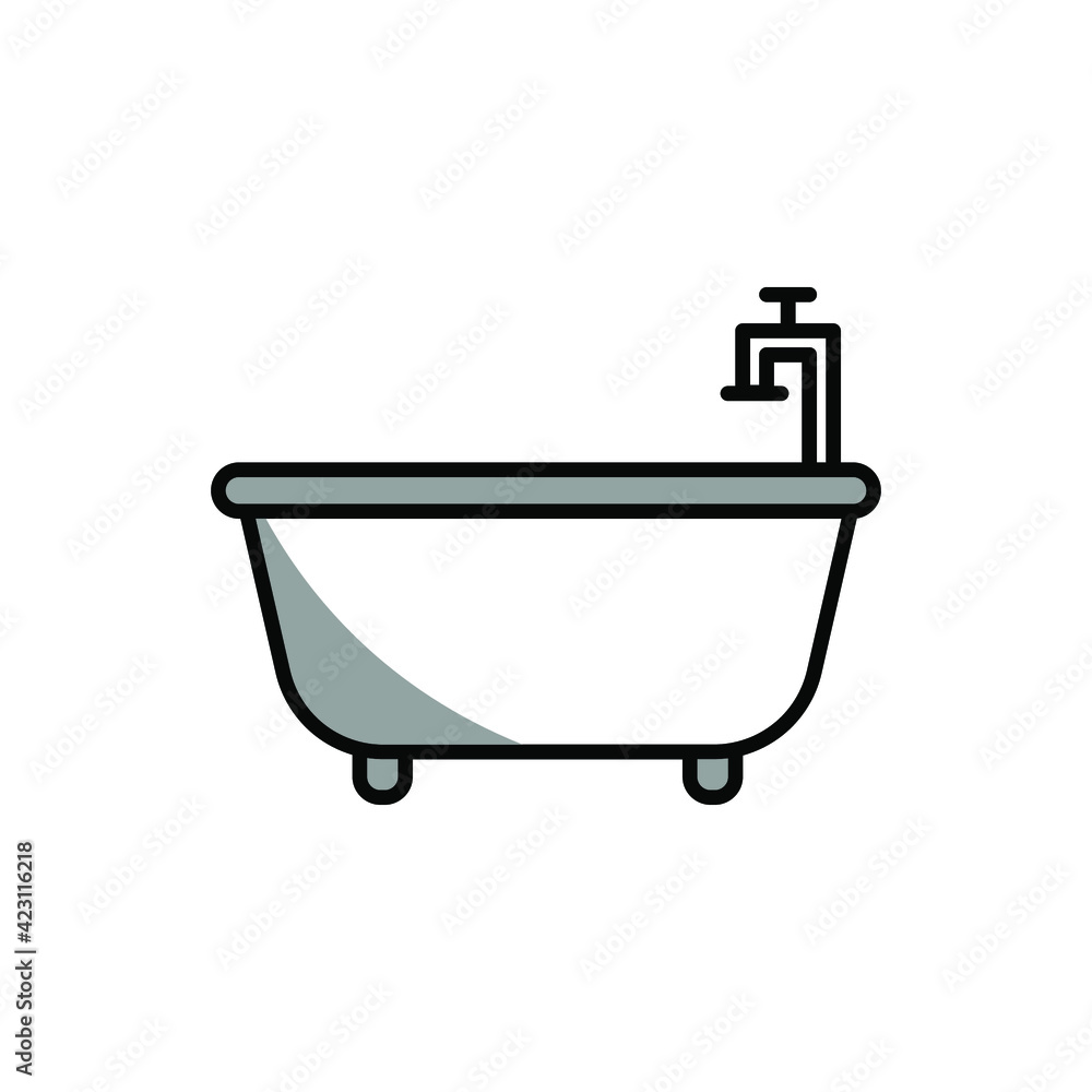 Illustration Vector graphic of bathup icon Illustration Vector graphic of bathup icon