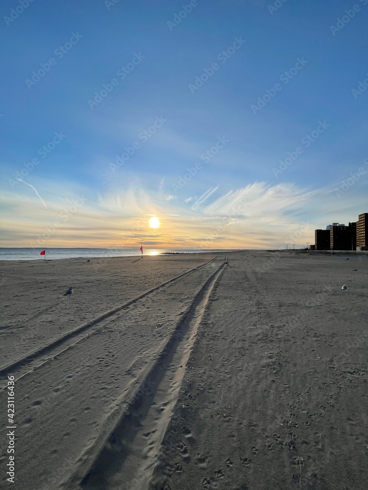 Fototapeta premium sunset on the beach