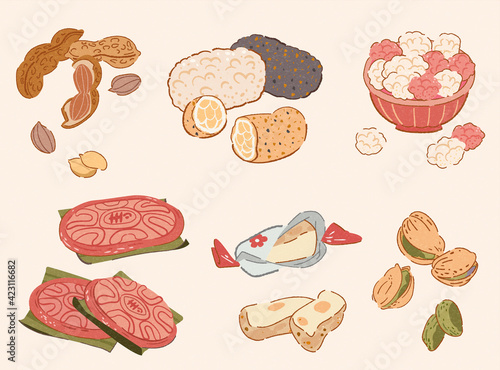 Taiwan doodle snack collection