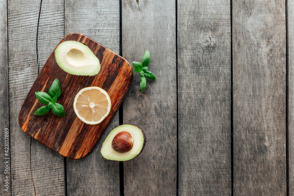 Healthy eating concept flat lay. Mediterranean diet, food on wooden background Healthy eating concept flat lay. Mediterranean diet, food on wooden background