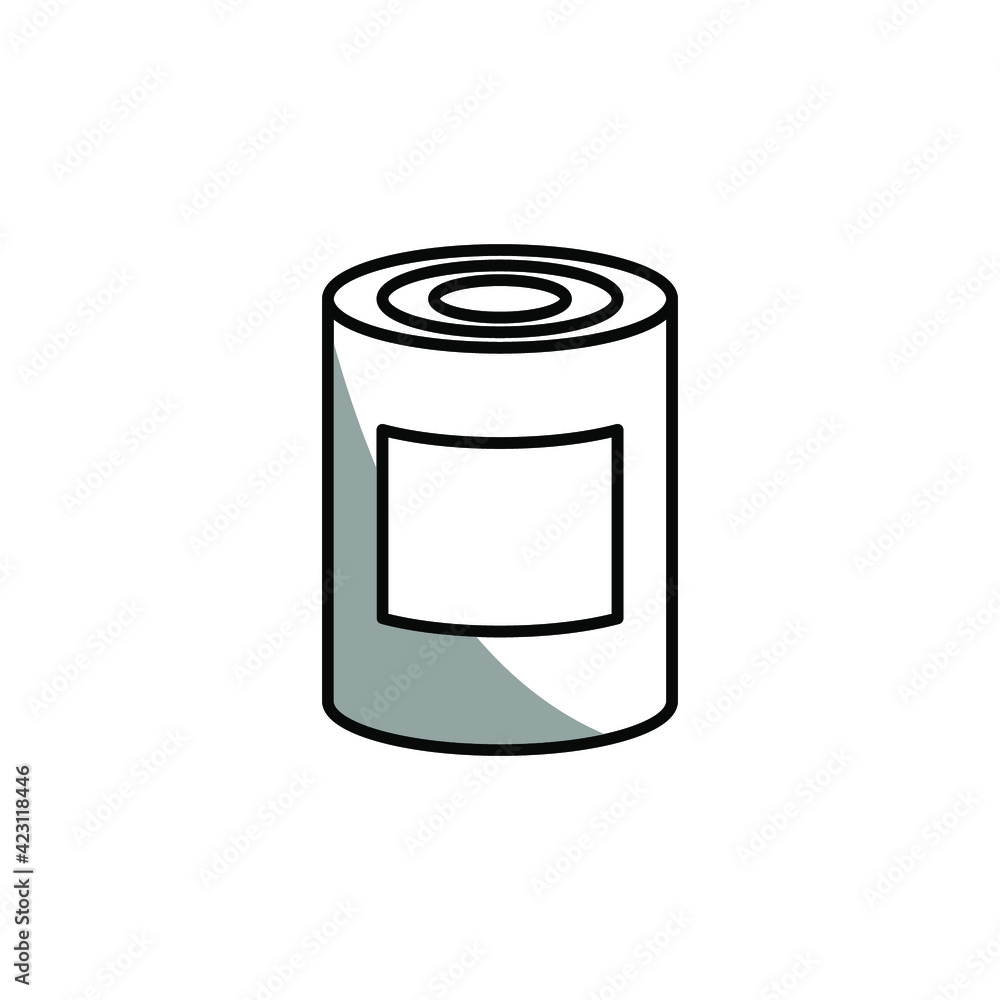 Illustration Vector graphic of tin can icon Illustration Vector graphic of tin can icon