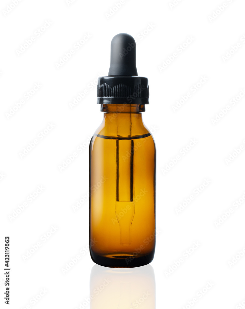 bottle of esssential oil isolated bottle of esssential oil isolated