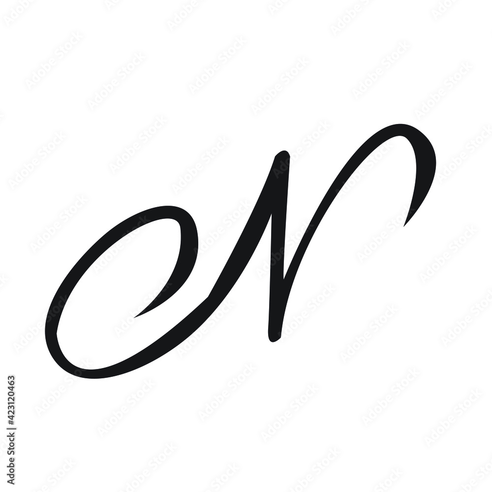 letter N logo vector design template. N minimalist logo template vector. letter N logo vector design template. N minimalist logo template vector.