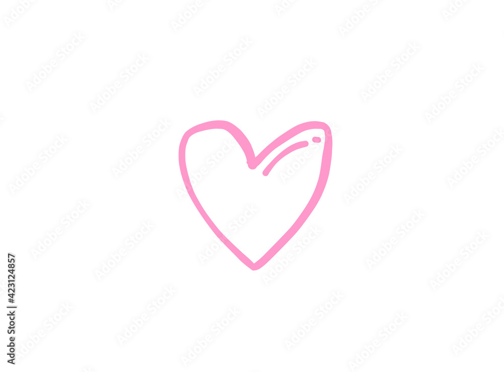 Basic RGB Heart illustration line art for template with black and red color. Basic RGB Heart illustration line art for template with black and red color.