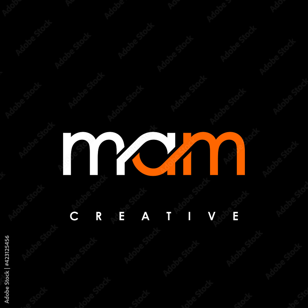 MAM Letter Initial Logo Design Template Vector Illustration Stock Vector |  Adobe Stock