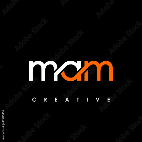 MAM Letter Initial Logo Design Template Vector Illustration photo