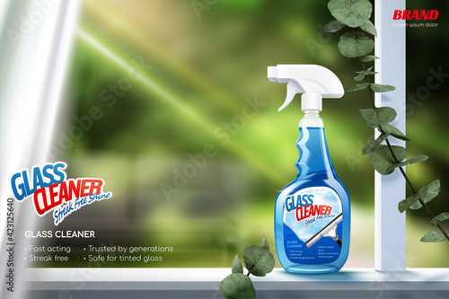 Glass cleaner promotion ads