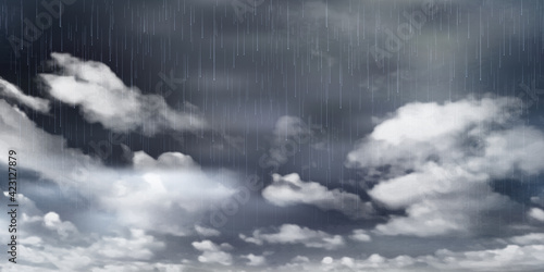 雲　雨雲　梅雨　風景