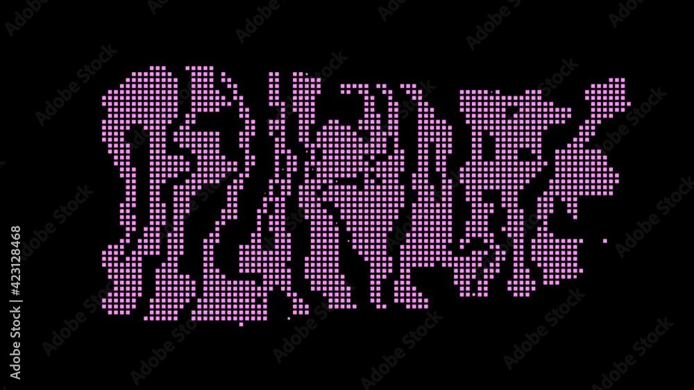Delaware. Animated appearance of the inscription. Isolated Letters from pixels. Purple, magenta colors. US State Delaware for social media, bloggers, advertising, TV. UHD 4K video. Delaware. Animated appearance of the inscription. Isolated Letters from pixels. Purple, magenta colors. US State Delaware for social media, bloggers, advertising, TV. UHD 4K video.