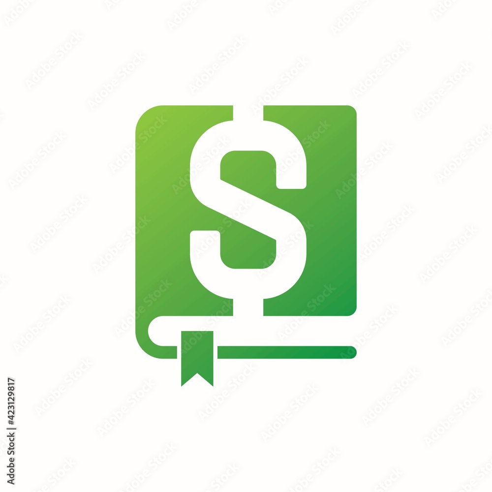 Book Price Logo Design Element