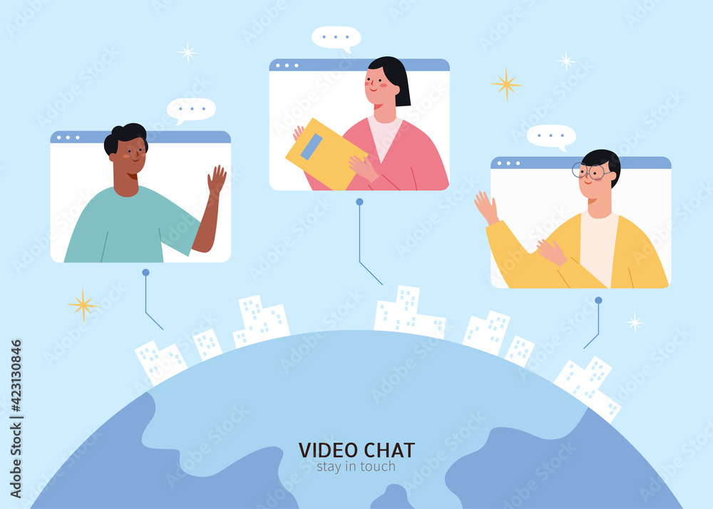 Global communication concept Global communication concept