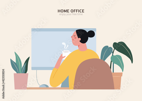 Cozy home office