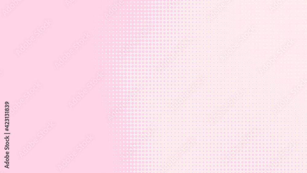 Dot pink white pattern gradient texture background. Abstract pop art halftone and retro style. Dot pink white pattern gradient texture background. Abstract pop art halftone and retro style.