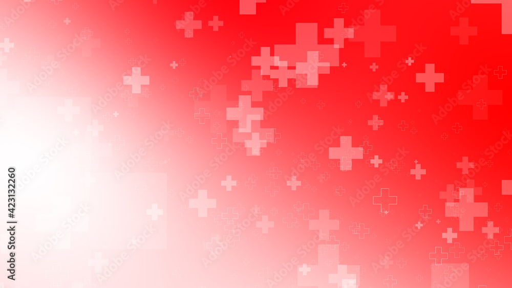 Abstract medical health red white cross pattern background. Abstract medical health red white cross pattern background.