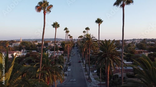 Beverly Hills street drone footage photo
