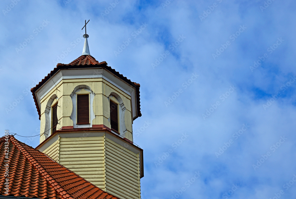 built in 1891 as a Lutheran and currently the Catholic church of Saint Stanislaus Kostka in the village of pozezdrze in warmia and masuria in Poland built in 1891 as a Lutheran and currently the Catholic church of Saint Stanislaus Kostka in the village of pozezdrze in warmia and masuria in Poland