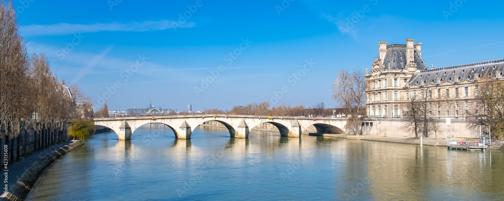 Paris, the Pont Royal, beautiful bridge in the center
