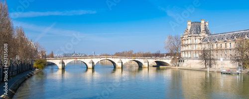 Paris, the Pont Royal, beautiful bridge in the center 