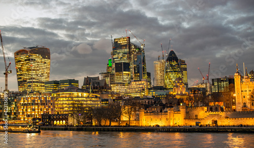 city of London one of the leading centers of global finance  photo