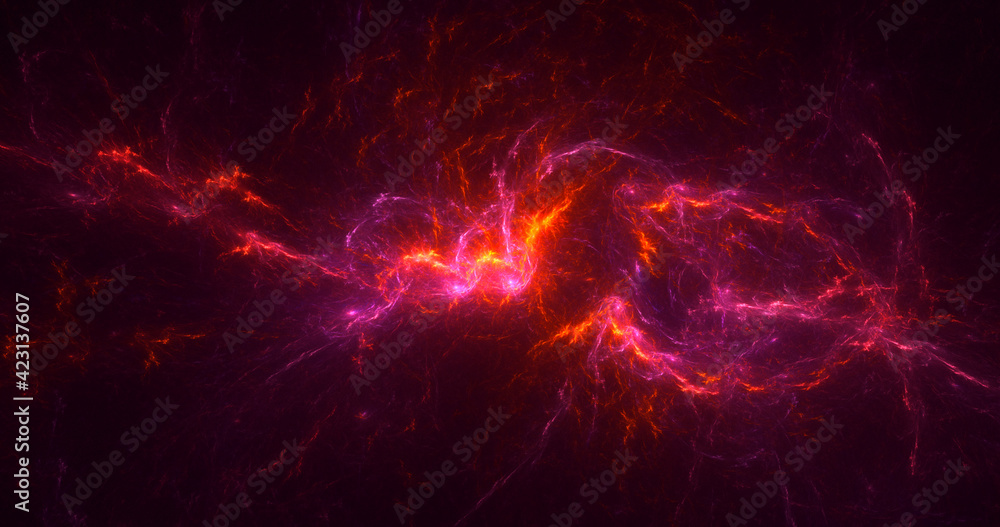 3D rendering abstract multicolor fractal light background 3D rendering abstract multicolor fractal light background