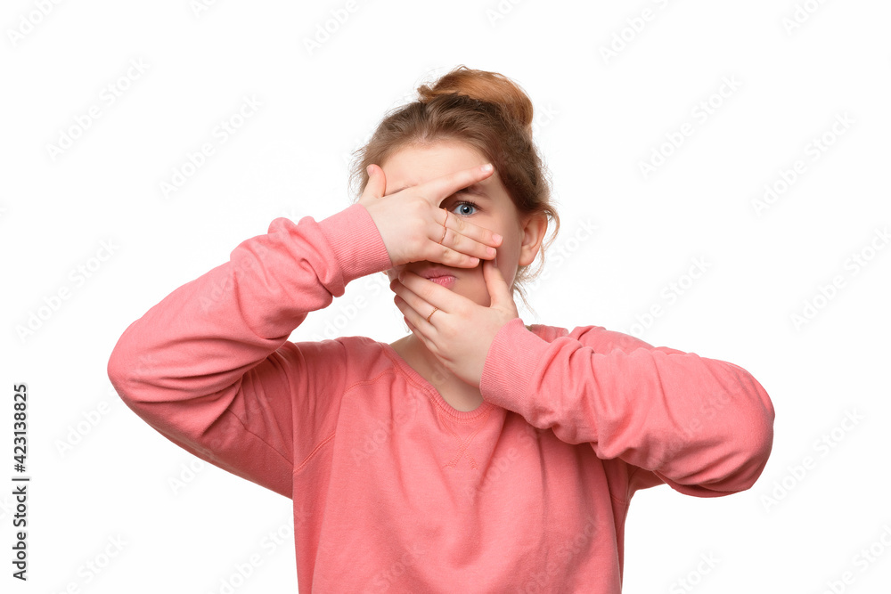Scared Face Teen, Stock image