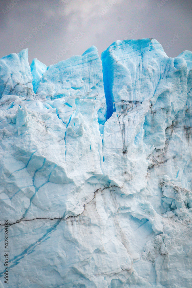 Obraz premium close up of perito moreno glacier, los glaciares national park, patagonia, argentina