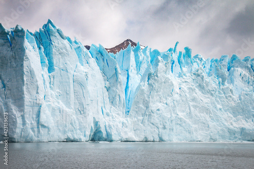 close up of perito moreno glacier, los glaciares national park, patagonia, argentina