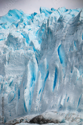 close up of perito moreno glacier, los glaciares national park, patagonia, argentina