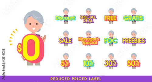 flat type Purple clothes grandma_reduced-POP-Eng