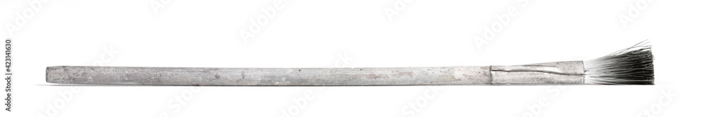 Small old paintbrush isolated Small old paintbrush isolated