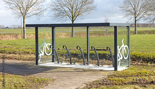 Bicycle stand in the Netherlands