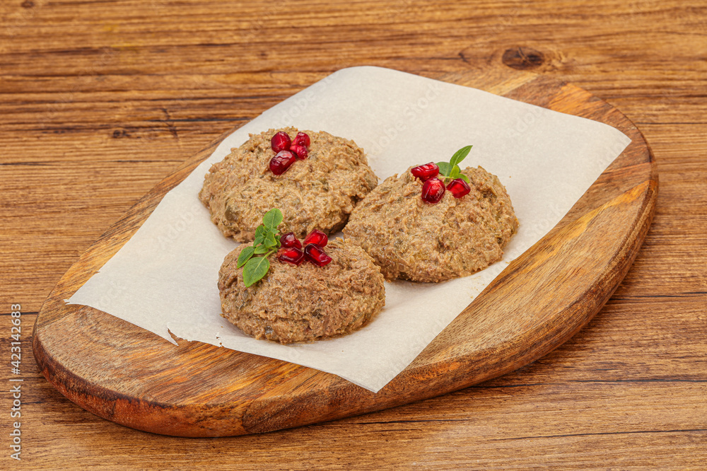 Georgian cuisine - pkhali from beans Georgian cuisine - pkhali from beans