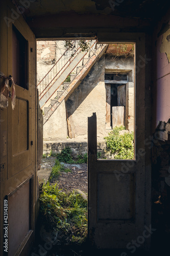 Abandoned village in Italy, Alianello, Basilicata photo