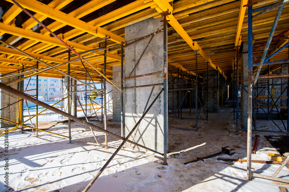 frame for monolithic construction of an apartment building frame for monolithic construction of an apartment building