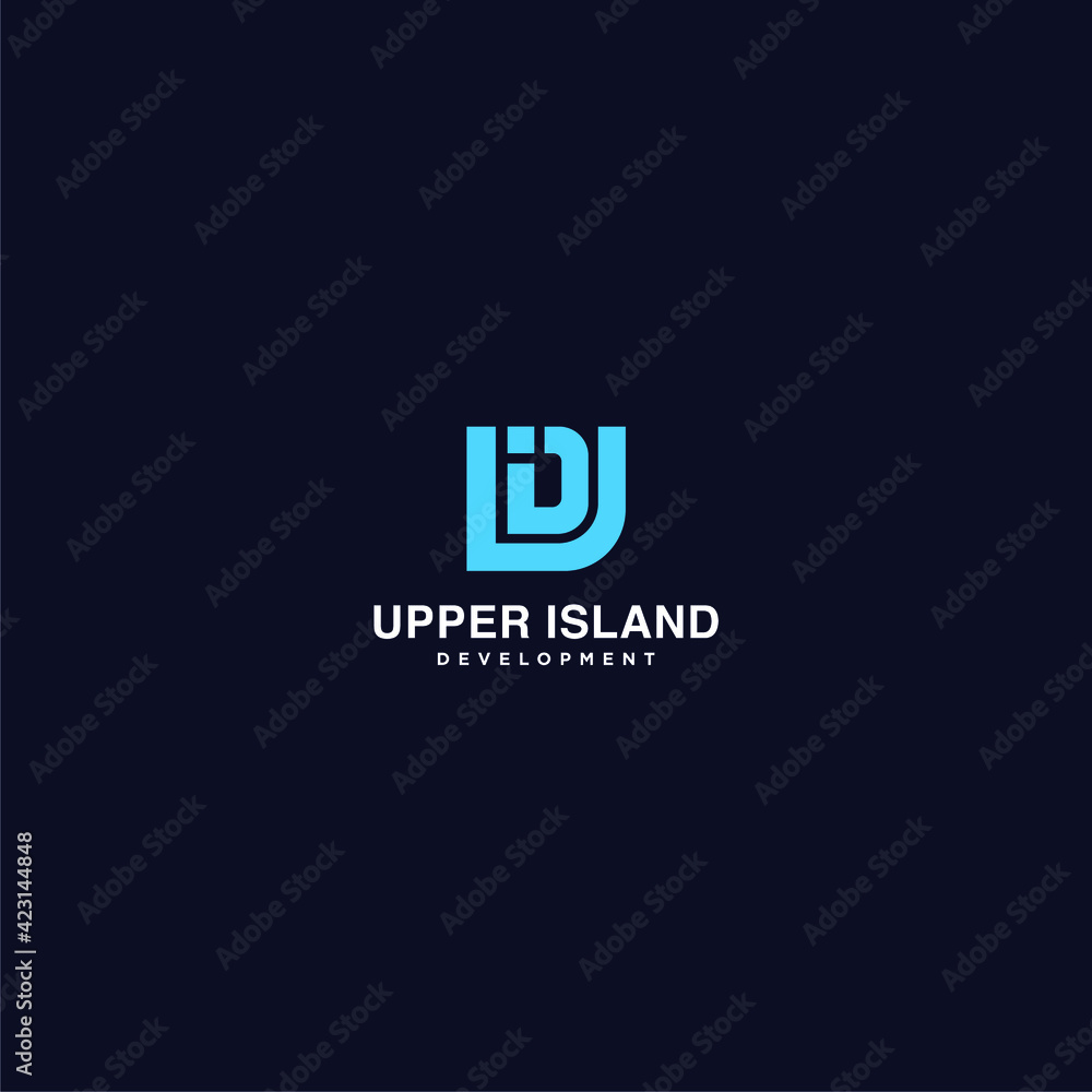 Letter U and I and D design Logo, design logo style Geometric, Modern logo Letter U and I and D design Logo, design logo style Geometric, Modern logo