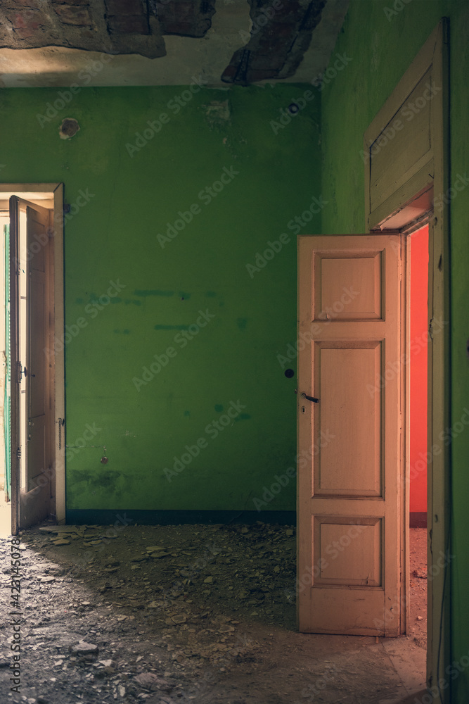 Abandoned village in Italy, Apice, Campania
