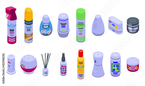 Air freshener icon. Isometric of air freshener vector icon for web design isolated on white background