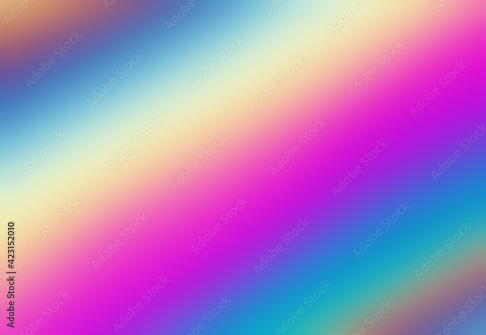 Obraz premium A striped backdrop of prism light colors, pastel tones, angled orientation. 