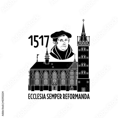 Martin Luther. 95 theses of the reformation of the church. Wittenberg 1517.
