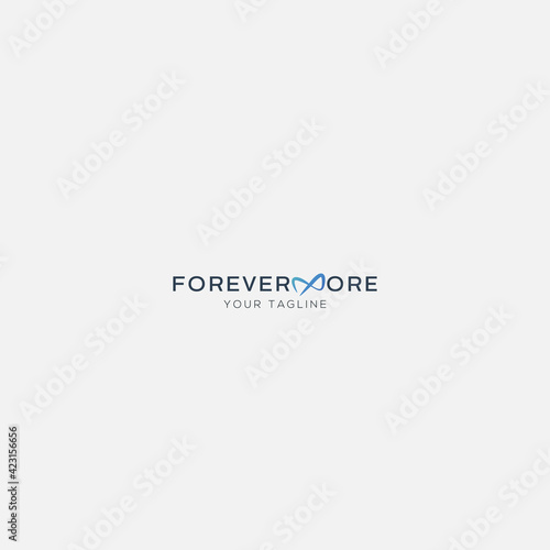 forever more infinity logo type simple modern