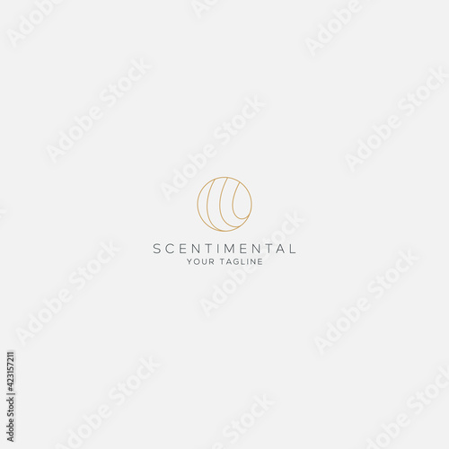 abstract line art circle logo modern vector Free Download abstract line art circle logo modern vector - GFXLoad