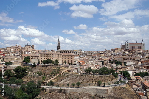 Panorama of the old city of Toledo, the former capital of Spain. © khalid