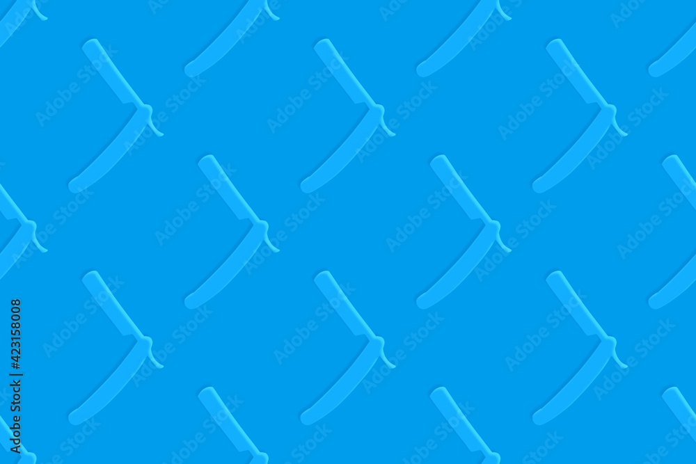Classic razor seamless pattern. Background with the effect of an embossed pattern on paper. Classic razor seamless pattern. Background with the effect of an embossed pattern on paper.