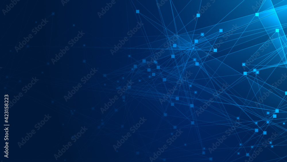 Abstract blue polygon tech network with connect technology background. Abstract dots and lines texture background. 3d rendering. Abstract blue polygon tech network with connect technology background. Abstract dots and lines texture background. 3d rendering.