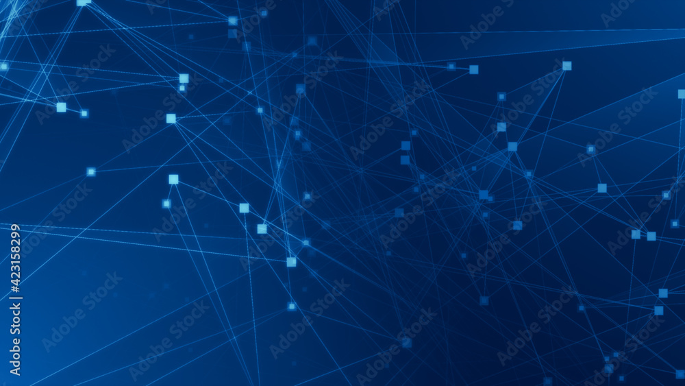 Abstract blue polygon tech network with connect technology background. Abstract dots and lines texture background. 3d rendering. Abstract blue polygon tech network with connect technology background. Abstract dots and lines texture background. 3d rendering.