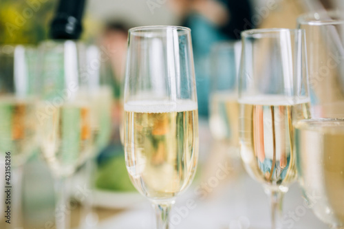 champagne in glasses, bachelorette party
