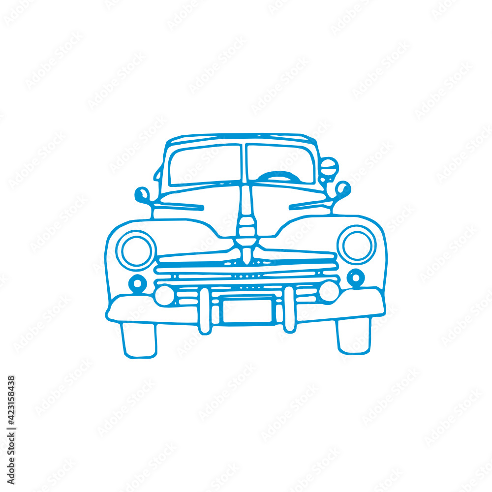 Vector art classic car