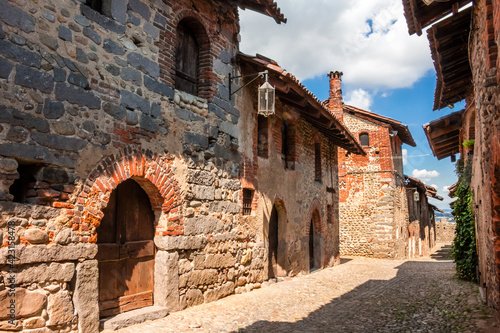 Ricetto di Candelo. Villaggio medievale a Biella, Piemonte, Italia