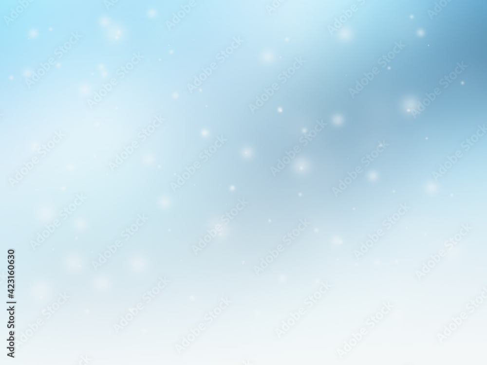 abstract christmas blue background with snowflakes