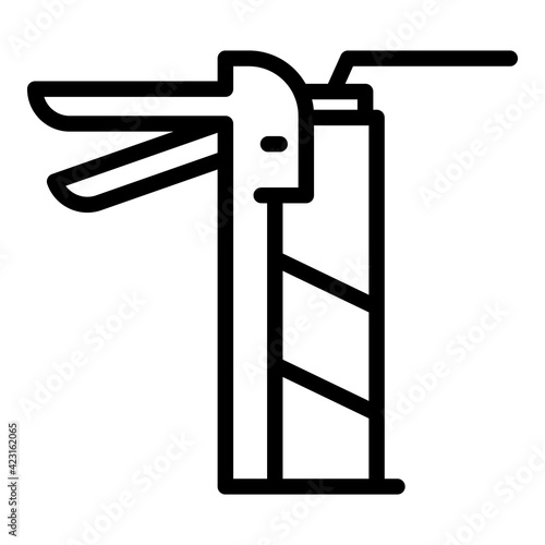 Sealant icon. Outline sealant vector icon for web design isolated on white background